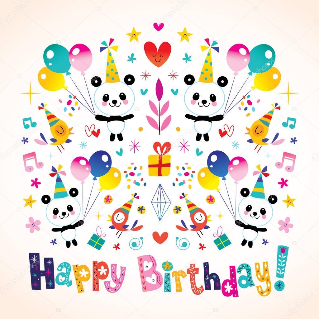 Download Images: panda happy birthday | Happy Birthday greeting ...