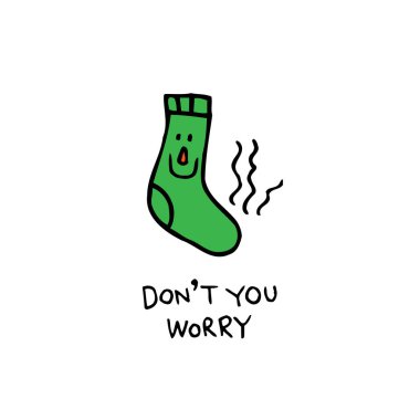 Merak etme - kokulu çorap karakter