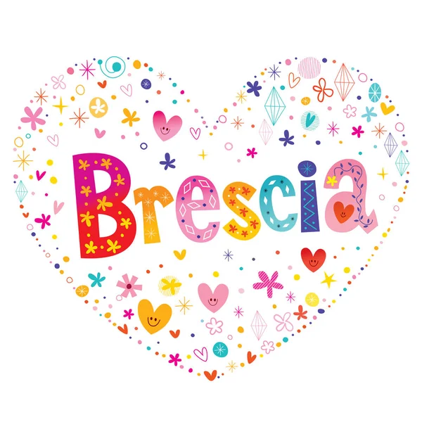 Brescia Stad Italien — Stock vektor