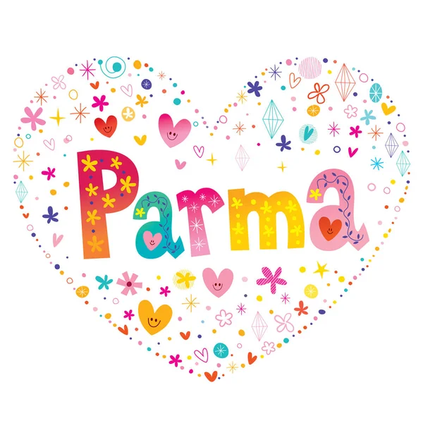 Parma City Italy — Stock Vector
