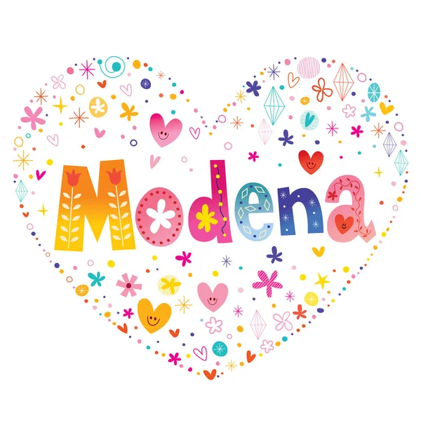 Modena Cidade Itália — Vetor de Stock