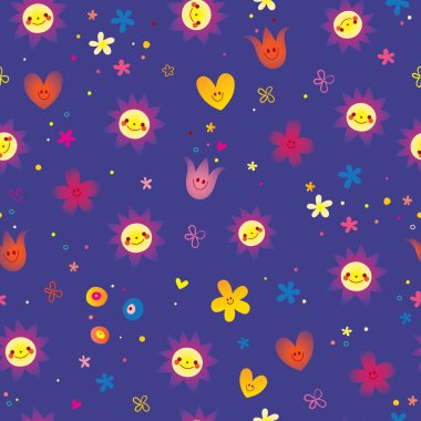 naadloze schattig veldboeket patroon