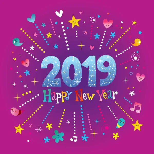 Щасливий Новий Рік 2019 — стоковий вектор