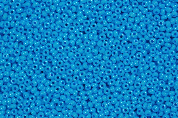 Beads of blue colour close-up. — Stock Photo, Image