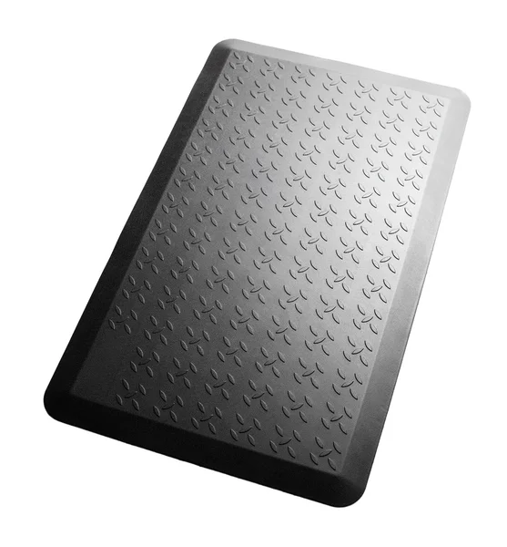 Black silicone mat isolated. — Stock Photo, Image