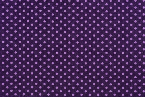 Purple fabric and white tiny polka dots background. — Stock Photo, Image