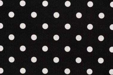 siyah ve beyaz noktalar kumaş arka plan.