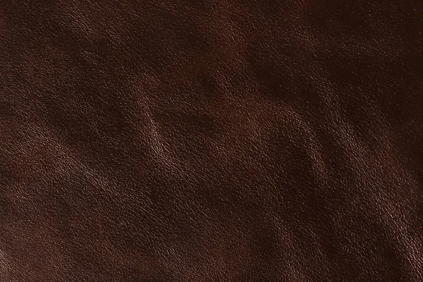Dark brown leather background. — Stock Photo, Image