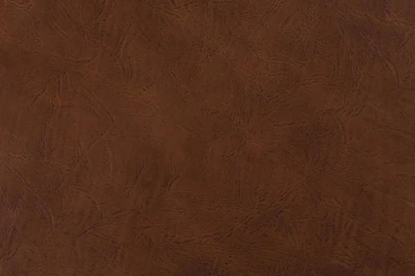 Fond ou texture en cuir marron. — Photo
