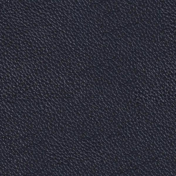Textura de cuero azul oscuro en macro. Fondo cuadrado sin costuras — Foto de Stock
