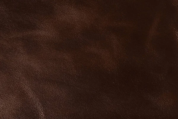 Elite donker bruin leder texture voor achtergrond. — Stockfoto