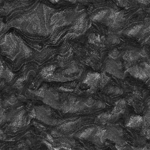 Black granite stone abstract background. Seamless square texture