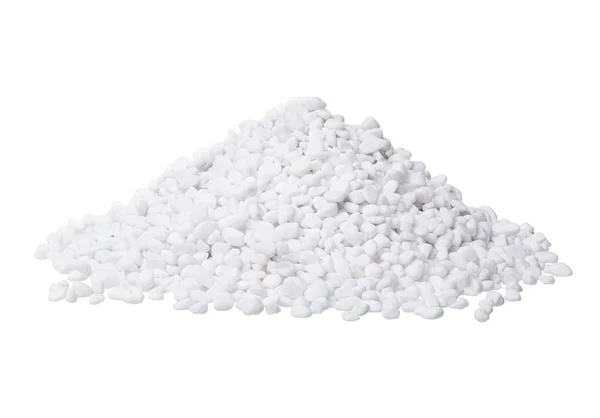 Купка білого природного каменю на білому тлі . — стокове фото