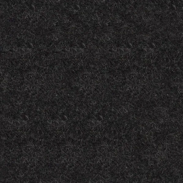 Natural black felt abstract background. Seamless square texture, — Stock Photo, Image