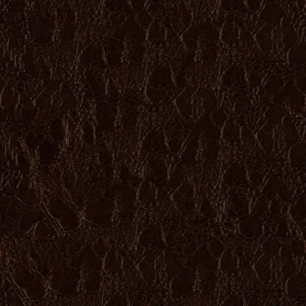 Dark brown leather, abstract background. Seamless square texture