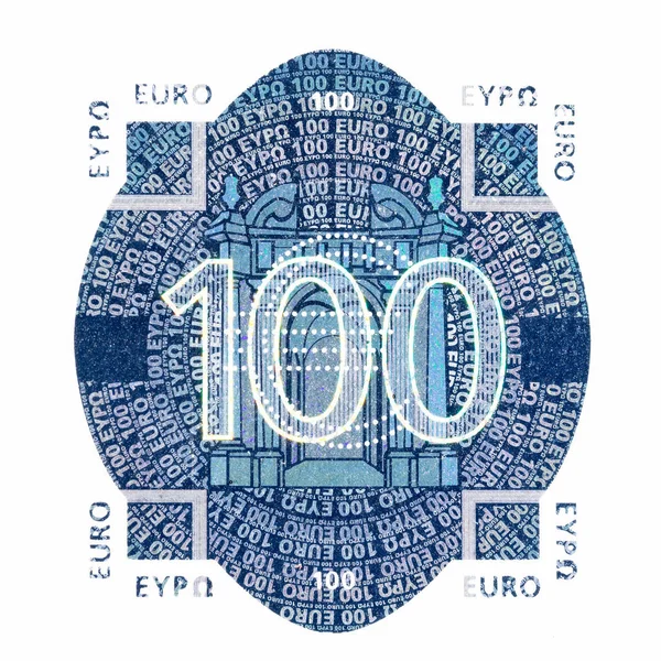近距离拍摄一百欧元货币符号. — 图库照片