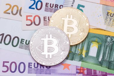 Bize dolar ve euro altın ve gümüş bitcoins. Elektronik mo