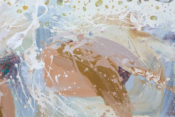 Origineel olieverfschilderij, abstract water en lucht. — Stockfoto