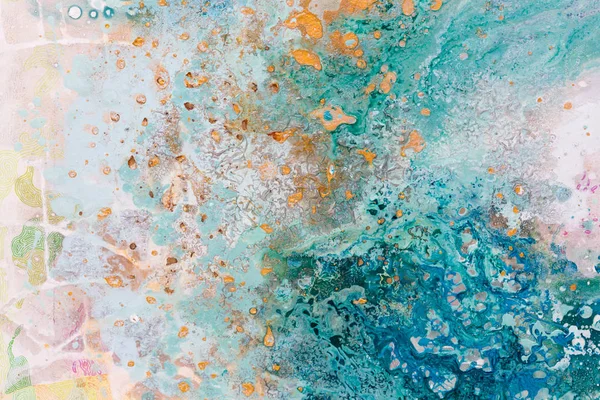 Primer plano del arte abstracto con agua y colores postales . — Foto de Stock