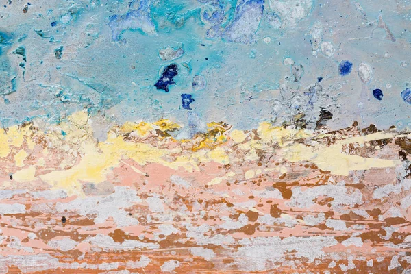 Tempestade marítima. Watercolor seascape pintura original colorido de vista para o mar . — Fotografia de Stock