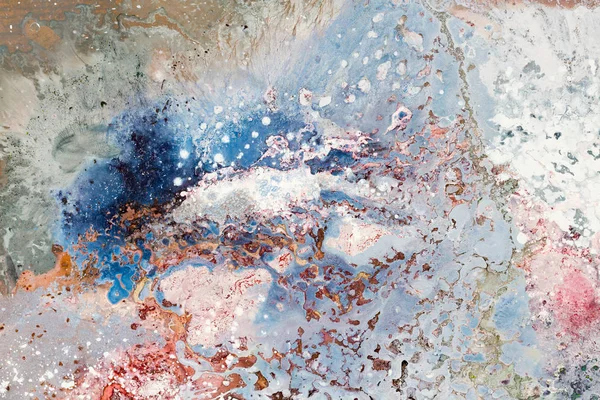 Абстрактна барвиста текстура. Водні хвилі, картина маслом . — стокове фото