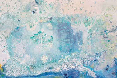 Mavi renk soyut resim sanat tarzı.