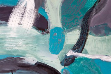 Soyut resim, yakın çekim. Petrol resim farklı resimler.