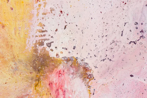Roze, oranje en beige abstract kunst schilderij. Olieverf schilderij. — Stockfoto