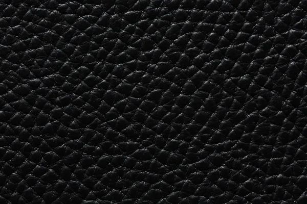 Kontrastlederhintergrund in schwarzer Farbe. — Stockfoto