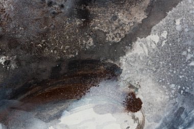 Elle çizilmiş fırça konturu boya arka plan / sanat resim 