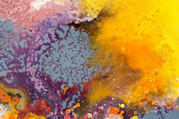 Olejová malba abstraktní obrázek náčrt jasných barev. — Stock fotografie