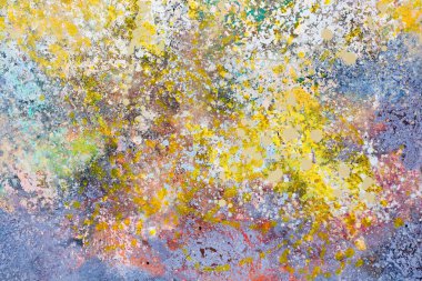 Sarı ve mavi soyut sanat resim.