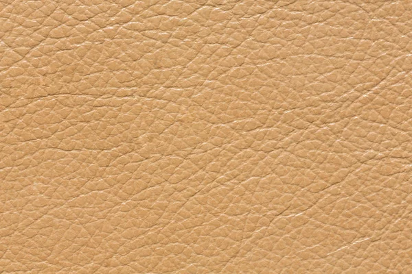 Elegant leather texture in ideal beige tone. — Stock Photo, Image