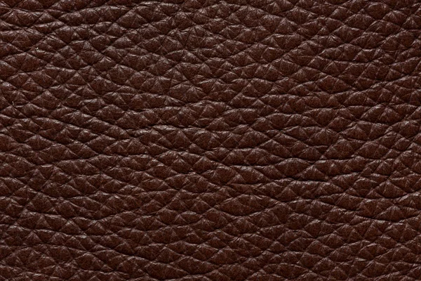 昂贵的皮革质地在饱和褐色颜色. — 图库照片