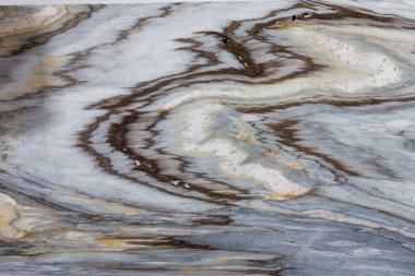 Kahverengi, gri, turuncu. Mermer arka plan. Renkli doğal taş dokusu.