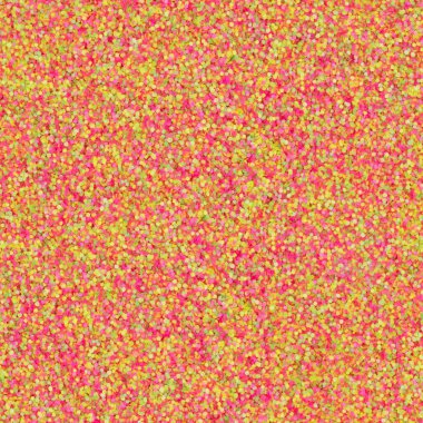 Kırmızı, sarı, pembe parıltı, ışıltılı konfeti dokusu. Noelde kusursuz soyut arkaplan.