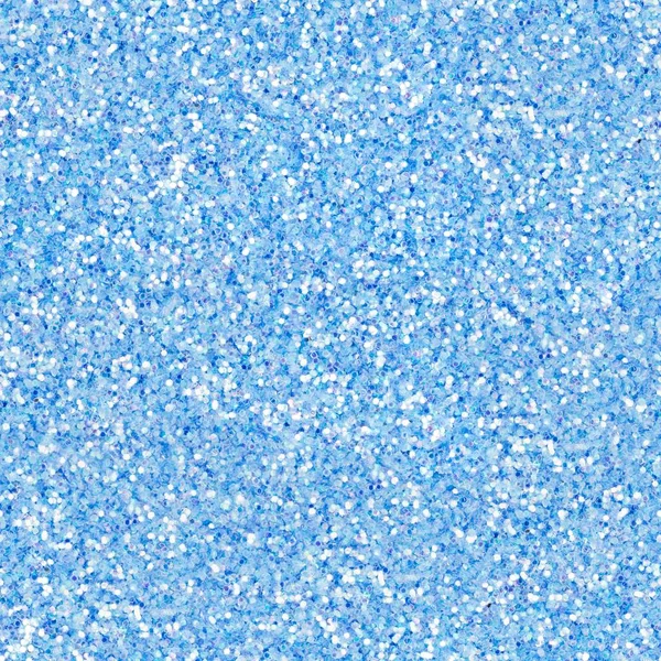 Bright light blue glitter, sparkle confetti texture. Christmas abstract background, seamless pattern. — Stock Photo, Image