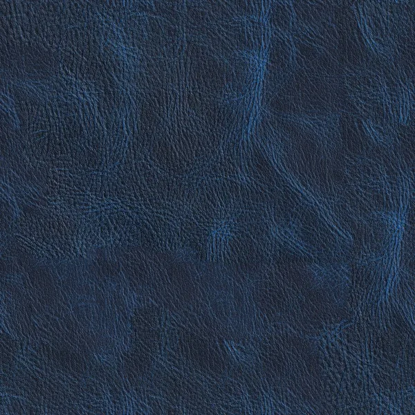 Textura de couro vintage azul escuro na macro. Fundo quadrado sem costura, azulejo pronto . — Fotografia de Stock