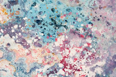 Tasarım elementleri için soyut kompozisyon. Mavi ve mor renkler.