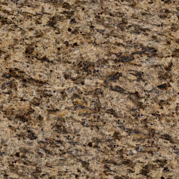 Contrast light brown granite texture with pattern. Seamless square background, tile ready. — Stock Photo, Image