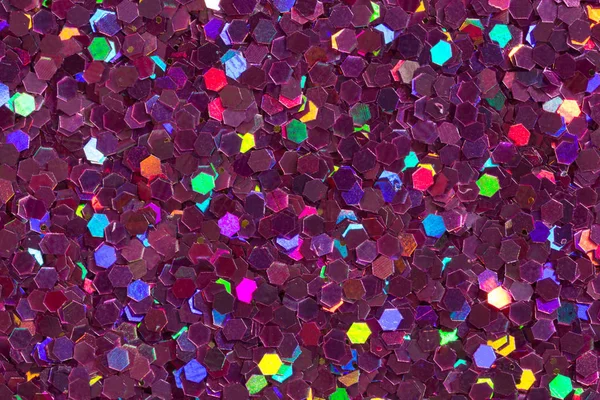 Dark violet background with bright confetti. High quality texture. — 스톡 사진