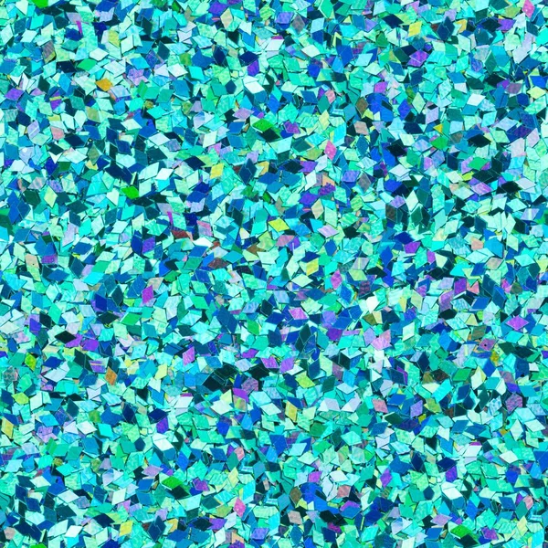 Eleganter blauer Glitzer, funkelnde Konfetti-Textur. Weihnachten abstrakten Hintergrund. Ideales nahtloses Muster. — Stockfoto