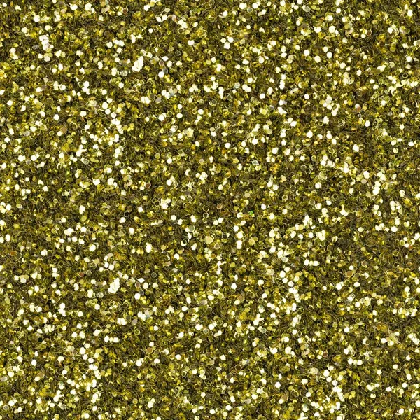 Elegant gult glitter, glittrande konfetti konsistens. Jul abstrakt bakgrund, sömlös mönster. — Stockfoto