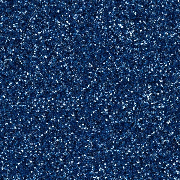 Brilho azul escuro, textura de confete brilhante. Natal fundo abstrato, padrão sem costura . — Fotografia de Stock