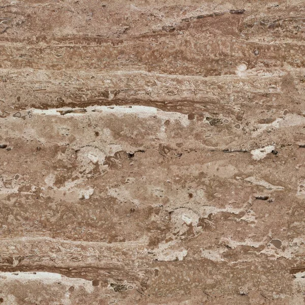天然のトラバーチン石の質感。シームレスな正方形の背景、タイルの準備. — ストック写真
