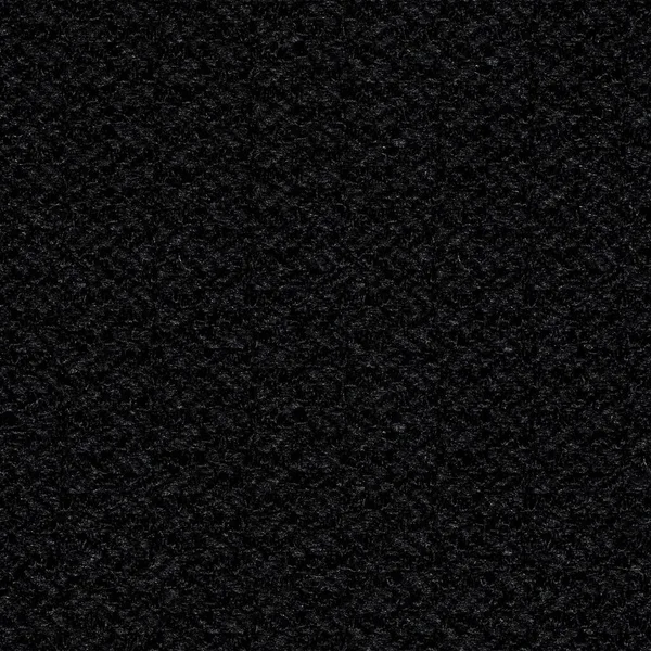Svart textil bakgrund för strikt interiör. Sömlös fyrkantig textur. — Stockfoto