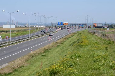 Otoyol A4 Gliwice Polonya (Silezya bölgesinin yakınında)