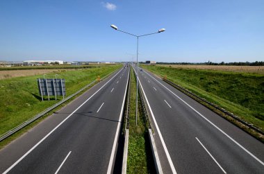 Otoyol A4 Gliwice Polonya yakınındaki