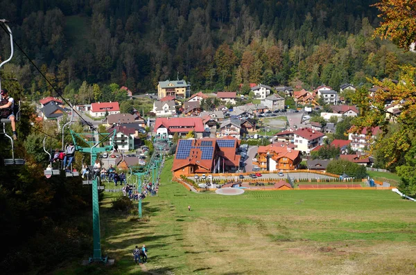 Szczyrk in polen (beskidy mountains)) — Stockfoto