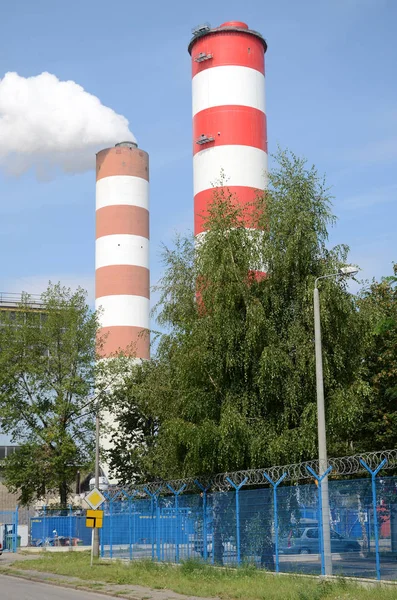 Central eléctrica de chimenea — Foto de Stock